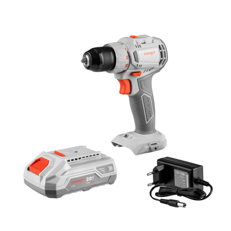 Акумуляторний дриль-шуруповерт Dnipro-M CD-203BC KIT Lite