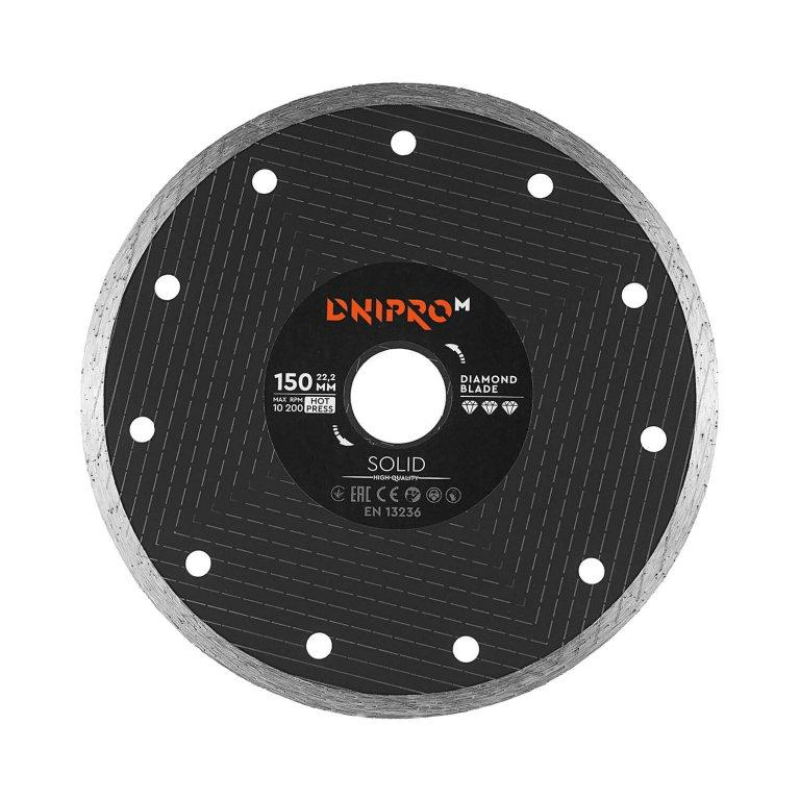 Алмазний диск Dnipro-M 150 22.2 Solid Алмазний диск Dnipro-M 150 22.2 Solid