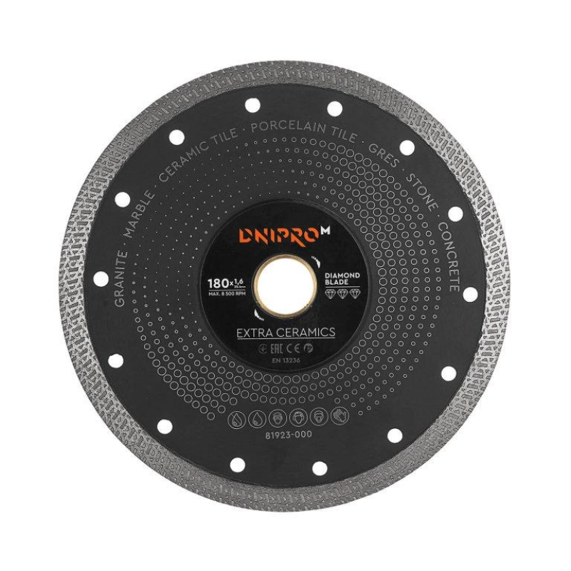 Алмазний диск Dnipro-M Extra-Ceramics 180 мм 25.4 22.2 Алмазний диск Dnipro-M Extra-Ceramics 180 мм 25.4 22.2