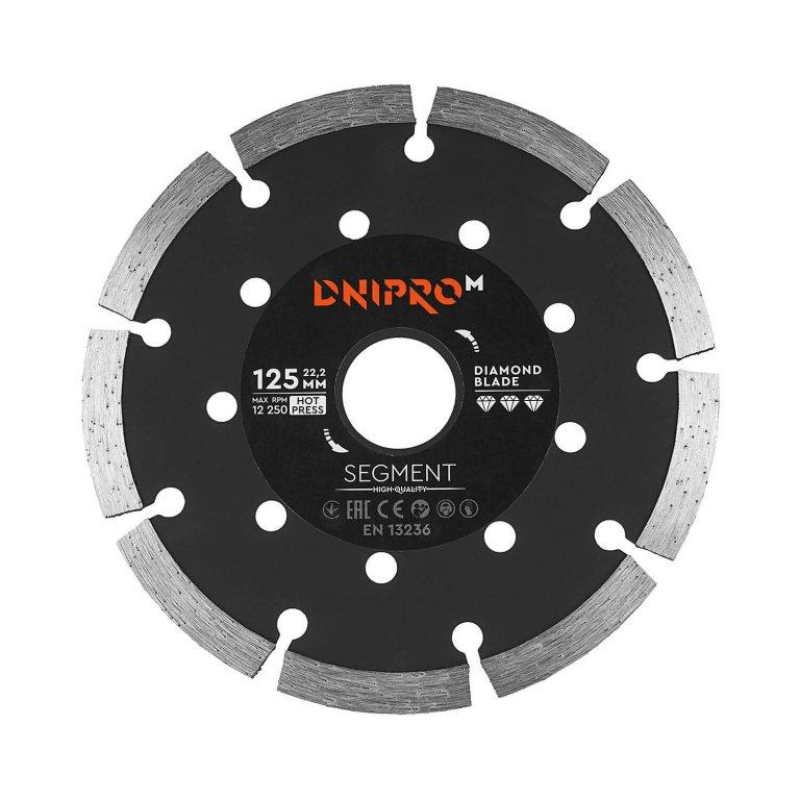 Алмазний диск Dnipro-M 125 22.2 Segment Алмазний диск Dnipro-M 125 22.2 Segment