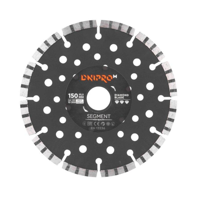 Алмазний диск Dnipro-M 150 22,2 мм Segment Алмазний диск Dnipro-M 150 22,2 мм Segment