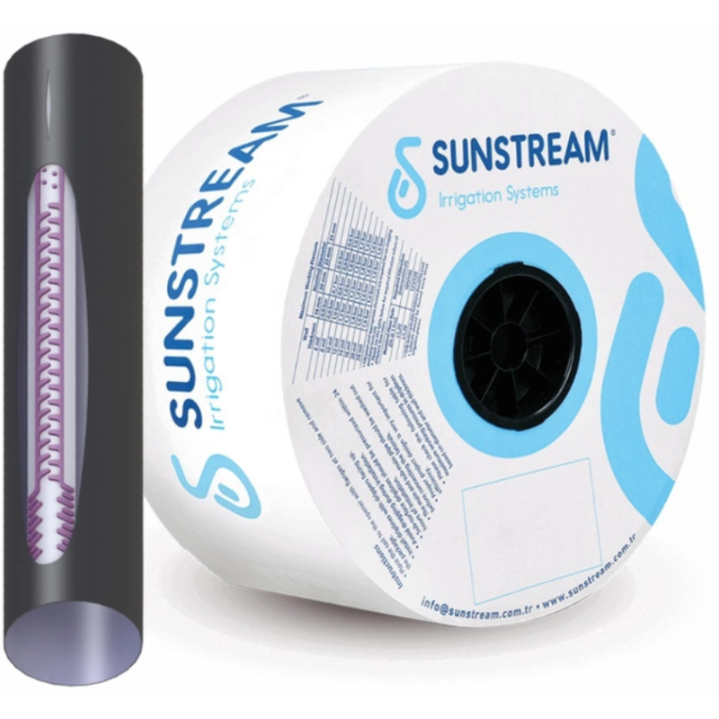 Крапельна стрічка Sunstream 6 mil/10 см, водовилів 1.0 л/год, в бухті 1000 м